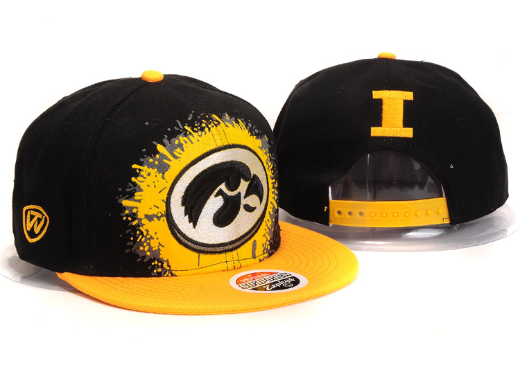 NCAA Iowa Z Snapback Hat #01